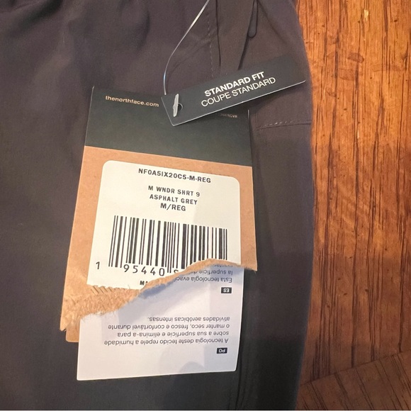 NORTH FACE FLASH DRY HIKING SWIM SHORTS MESH LINED MENS Medium Grey Standard Fit - Picture 3 of 5